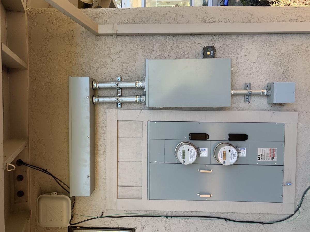 Dual-meter residential service upgrade, Windsor, CA