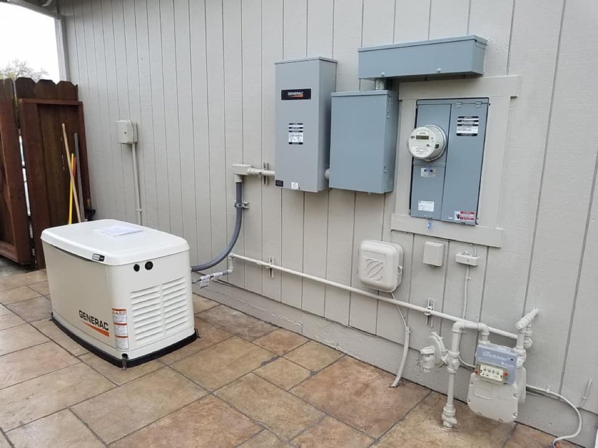 Generac standby generator installed in Santa Rosa, CA
